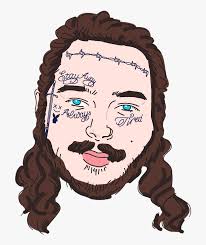 Post malone is expanding his elaborate face tattoo collection. Post Malone Face Tattoos Png Image Transparent Png Free Download On Seekpng