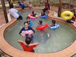 The water originally sprung out about 3.5 meters above the ground. La Hot Spring Jerteh Terengganu Gokelah
