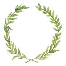 Watercolor Green Laurel Wreath Download Etsy Wreath Watercolor Laurel Wreath Wreath Drawing