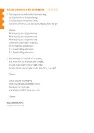 Get daily travel tips & deals! We Are Going On A Big Adventure Lyrics Scripture Union