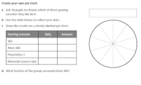 Interpret And Construct Pie Charts And Line Graphs And Use