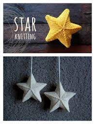 3d star ornament free knitting pattern. 3d Star Ornament Free Knitting Pattern Knit Ornament Pattern Knit Christmas Ornaments Christmas Knitting