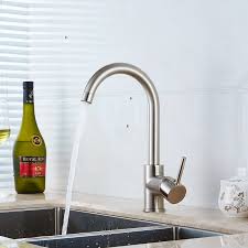Single handle kitchen faucets explore thoughtfully designed single handle kitchen faucets that are offered in a wide range of finishes and styles to match your personal style. Modern Single Handle Kitchen Sink Faucet One Hole Chrome Overstock 32424273