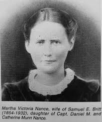 Martha Victoria Nance Britt (1854-1932)
