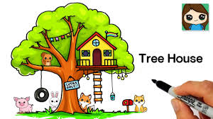 Check spelling or type a new query. How To Draw A Tree House Easy Cute Scenery Art Youtube