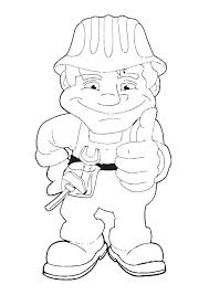 Construction worker coloring pages are a fun way for kids of all ages to develop creativity, focus, motor skills and color recognition. Coloring Page Construction Worker Free Printable Coloring Pages Img 28476