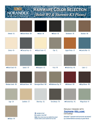 Acm Color Chart The Gutter Company