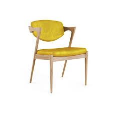 Morgan Mid Century Modern Yellow Leather Dining Chairs Leather Dining Chairs Modern Leather Chair Yellow Dining Chairs