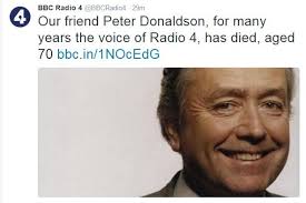 Former BBC broadcaster Peter Donaldson dies, aged 70