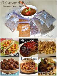 Yummy 6 Ground Beef Freezer Meal Recipes Beef Freezer Meals Freezer Meals Freezer Crockpot Meals