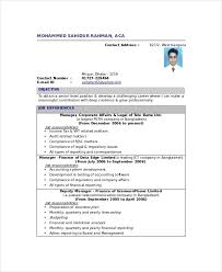 Chartered Accountant Resume Template 5 Free Word Pdf Accountant Resume Resume Format In Word Resume Format