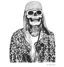 Famous Dead Kurt Cobain Pic On Design You Trust Ide Tato Tengkorak Dan Tato
