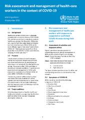 Your doctor and your health plan will use this information to better meet your health needs. Risk Assessment And Management Of Health Care Workers In The Context Of Covid 19