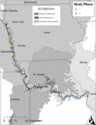 Map Of The Lower Missouri River Floodplain Wetlands Studied