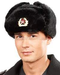 Faux Fur Russian Ushanka Hat With Badge For Men Furhatworld Com