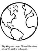 The sign of the cross. The Lord S Prayer Coloring Pages