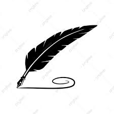 Black Quill Feather Pen With Writing Line Vector Logo Design Feather Feather Icons Line Icons Png And Vector With Transparent Background For Free Download Feather Logo Pen Icon Vector Logo Design