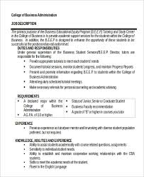 Client relationship management, also known as customer success management, is focused on building relationships with clients to ensure that their needs are met, they are satisfied with the services and/or products provided by the company and any challenges are overcome. Free 10 Sample Business Administration Job Descriptions In Pdf Ms Word