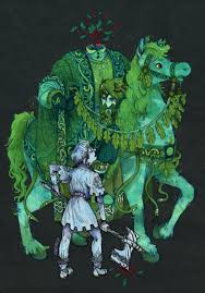 Sir Gawain And The Green Knight For My Monthly I Only Want To Live Plant Potatoes And Dream Green Knight Knight Drawing Monster Drawing