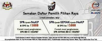 Setakat ini server semakan ini masih buka. Semakan Daftar Pemilih Pilihanraya Spr Online