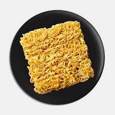 Ramen noodles are a packaged, instant type of noodle made from wheat flour, various vegetable oils and flavorings. Ramen Noodle Block Ramen Pin Teepublic