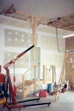 Lift up the top layer of shingles and slide the saddle flashing into place. Homemade Drywall Lift Anyone Build One The Garage Journal