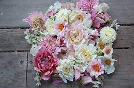 The latest trends for bridal bouquets. Summer Flowers On The Farm Folk Art Flowers