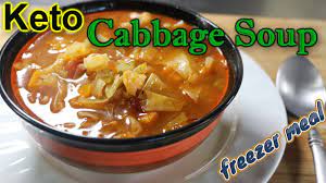 Keto Cabbage Soup Easy Freezer Meals Youtube Keto Cabbage Recipe Easy Freezer Meals Cabbage Soup