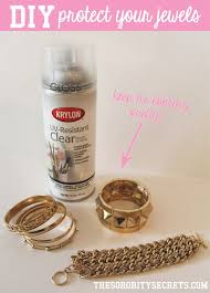 And Keep The Gold From Chipping Off Costume Jewelry With Clear Gloss Acrylic Spray Jewelry Hacks Cleaning Jewelry Fake Jewelry