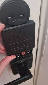 Door lock died. Can't replace the batteries unless i take either of the  locks off.