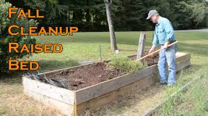 Raised Bed Fall Cleanup Preparing The Garden For Winter Youtube