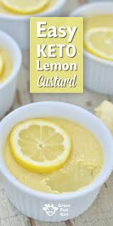 Easy Keto Lemon Custard Recipe Keto Pudding Keto Recipes Easy Keto