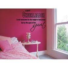 A Good Cheerleader Spirit Wall Art Vinyl Decals Letters Love Bedroom Cheerleading Cheerleading Quotes Cheer Mom