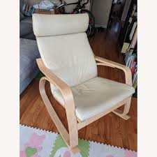 Usually ships within 6 to 10 days. Ikea Poang Chair White Leather