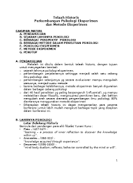 Maybe you would like to learn more about one of these? Telaah Historis Perkembangan Psikologi Eksperimen Dan Metode Eksperimen Docx