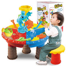 Click To Buy Children Play Beach Toys Table Set Large Baby Swimming Basin Dredging Tools Play Sand Tabl Kids Sand Sand And Water Table Sand Pits For Kids