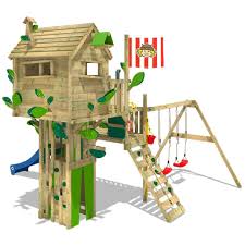 Holz spielturm spielhaus kletterturm schaukel rutsche sandkasten 557x280x271cm s in garten amp terrasse gart schaukel rutsche kinder klettergerust. Spielturm Wickey Smart Treetop Garten Kinder Kletterturm Stelzenhaus Outdoor Garten Kinder Baumhaus Spielturm Kletterturm