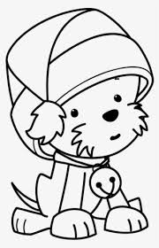 Next christmas is only seven dog years away. Funny Puppy Wearing Christmas Hat Coloring Pages Christmas Dog Drawing Easy Png Image Transparent Png Free Download On Seekpng