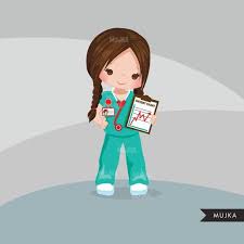 Nurse Clipart Little Girl Graphics Medical Hospital