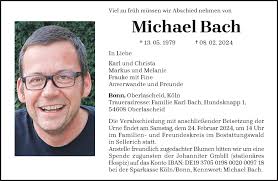 Traueranzeigen von Michael Bach