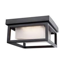 By adding flush mount ceiling lights to your space, you'll enjoy warmth, glow, and fine design. Artcraft Lighting Overbrook Black Led Outdoor Flush Mount Ceiling Light Ac9136bk Rona