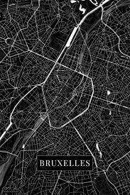 Az általad kiválasztott kép a legjobb minőségű nyomtatást, az aprólékos kézi munkát és a legjobb minőségű anyagokat ötvözi. Map Of Bruxelles Black Maps Of All Cities And Countries For Your Wall