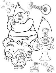 Discover these trolls coloring pages ! Free Printable Trolls World Tour Coloring Pages Activities