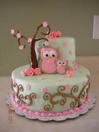 Owl Themed Babyshower Cupcakes Google Search Baby Shower Owl Cake Baby Shower Cakes Girl