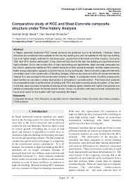 PDF) Comparative study of RCC and Steel-Concrete composite structure under  Time history Analysis