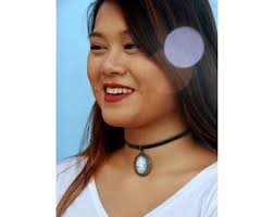 Vintage Abalone Black Onyx Cameo 925 Sterling Silver Marcasite Necklace Pin  Choker