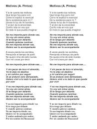 Motivos Letra Letras y musica > abel pintos > letra motivos. motivos letra