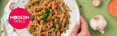 Eating with a modern mindset. Amazon Com Modern Table Gluten Free Complete Protein Lentil Pasta Meal Kit Sundried Tomato Basil 6 Count Grocery Gourmet Food