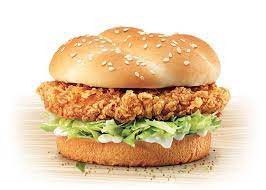 Follow This Kfc Zinger Burger Recipe Whenever You Fancy A Tangy Burger And Simply Combine These Marina Chicken Fillet Recipes Chicken Burgers Recipe Kfc Recipe