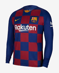 Instead, only the trim on the collar and the cuffs is gold to match the logos. Fc Barcelona Long Sleeve Jersey 2019